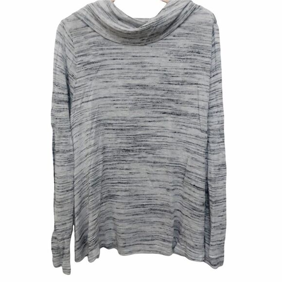 ANTHROPOLOGIE TOP, Gray/Black SZ M - Picture 2 of 5